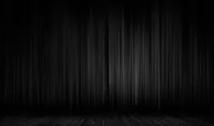 Black Theme Wooden Theatre Stage Wallpaper
