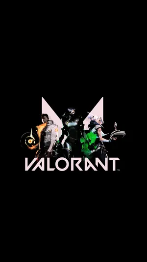 Black Valorant Iphone Wallpaper