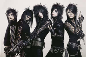 Black Veil Brides, A Gothic Glam Rock Band, Takes The Stage Wallpaper