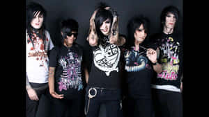 Black Veil Brides, A Rock And Metal Band From The Us Wallpaper