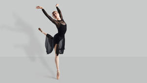 Black Voice Ballet Dancer Portrait Wallpaper