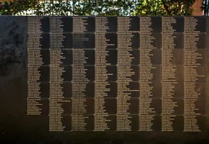 Black Wall At Kigali Genocide Memorial Wallpaper