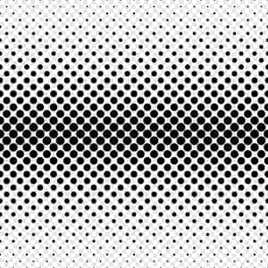 Black White Dot Gradient Pattern Wallpaper