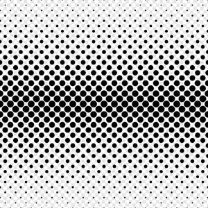 Black White Dot Gradient Pattern Wallpaper