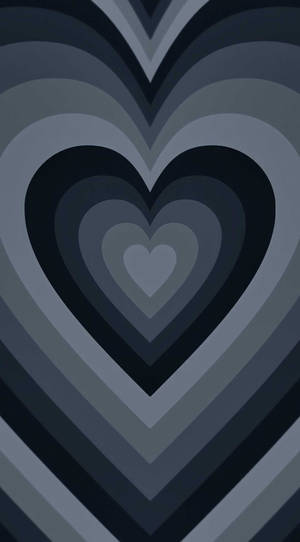 Black Wildflower Heart Wallpaper