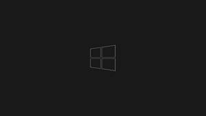 Black Windows 10 Hd Outline Logo Wallpaper