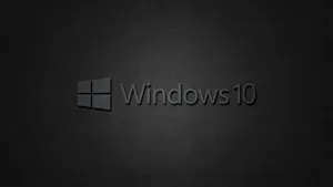 Black Windows Desktop Screen Theme Wallpaper
