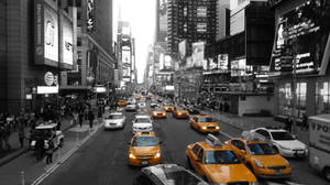 Black Yellow Taxi New York Computer Wallpaper