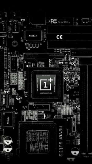 Blackand White Motherboard Design Wallpaper