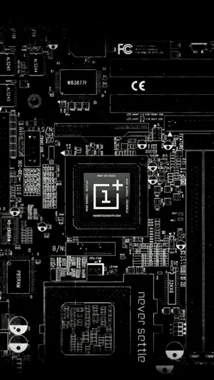 Blackand White Motherboard Design Wallpaper