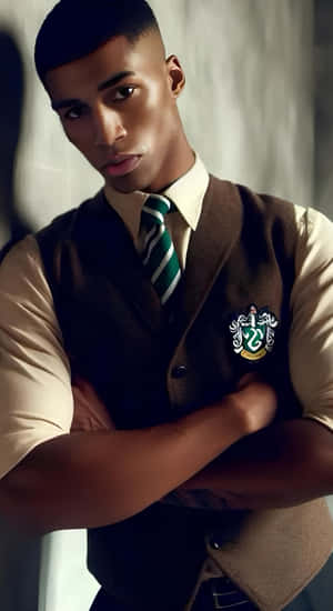 Blaise Zabini Slytherin Style Wallpaper