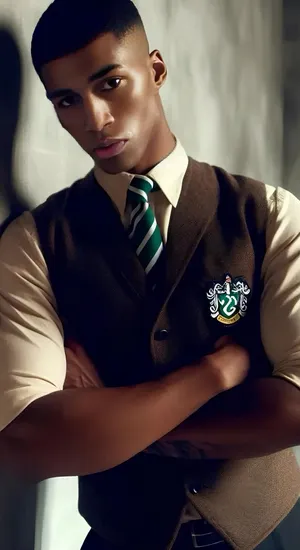 Blaise Zabini Slytherin Style Wallpaper