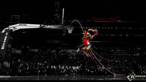 Blake Griffin Slam Dunk Reaches High Marks Wallpaper