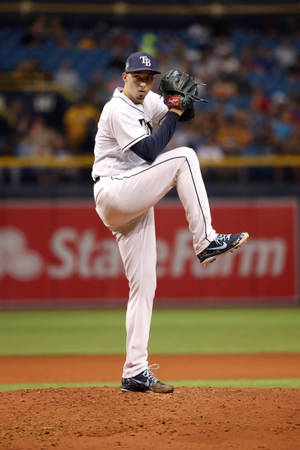 Blake Snell Leg Raised Wallpaper