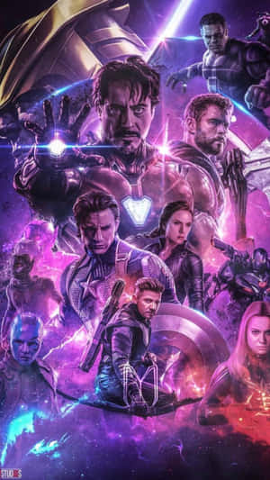 Blast Into Action With The Avengers Endgame Iphone Wallpaper