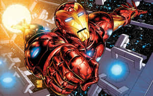 Blast Off Into The World Of Iron Man Comics Wallpaper