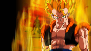 Blazing Fire Gogeta Wallpaper