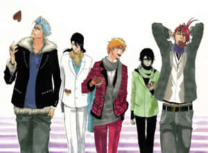 Bleach_ Characters_ Casual_ Fashion Wallpaper