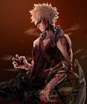 Bleeding Bakugou Art Wallpaper