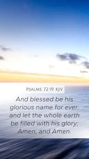 Blessed Be His Glorious Name Forever Wallpaper