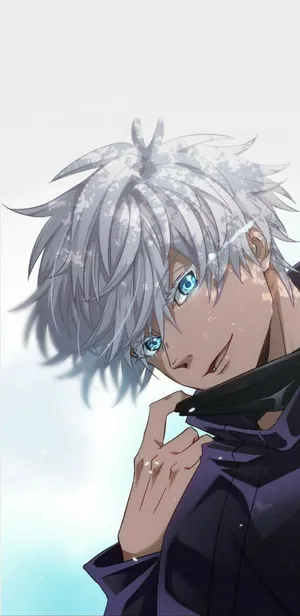 Blindfold Tug Gojo Pfp Wallpaper