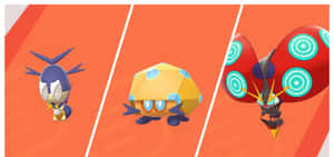 Blipbug Dottler And Orbeetle Wallpaper