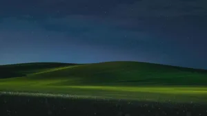 Bliss Landscape At Night Wallpaper