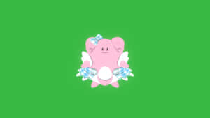 Blissey In Girly Costume Wallpaper