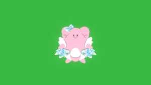 Blissey In Girly Costume Wallpaper
