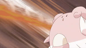 Blissey Mid-attack Wallpaper