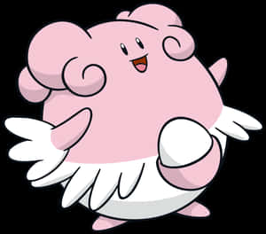 Blissey With Raised Arms Wallpaper