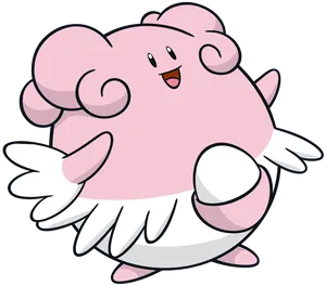 Blissey With Raised Arms Wallpaper