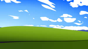 Blissful Green Hills Wallpaper