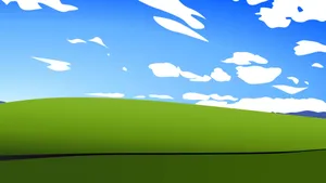 Blissful Green Hills Wallpaper
