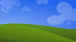 Blissful Green Hills Wallpaper