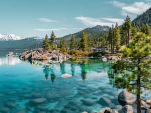 Blissful Lake Tahoe Sunrise Wallpaper