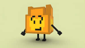 Blocky Character From Bfdi Wallpaper