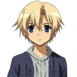 Blonde Anime Character Blue Eyes Wallpaper
