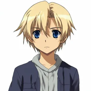 Blonde Anime Character Blue Eyes Wallpaper