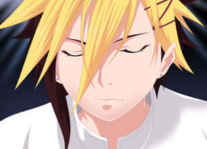 Blonde Anime Character Closed Eyes Wallpaper