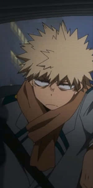 Blonde Anime Character Sleepy Expression Wallpaper