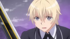 Blonde Anime Character With Sword Wallpaper