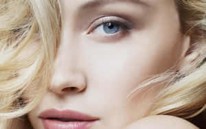 Blonde Beauty Closeup Portrait Wallpaper