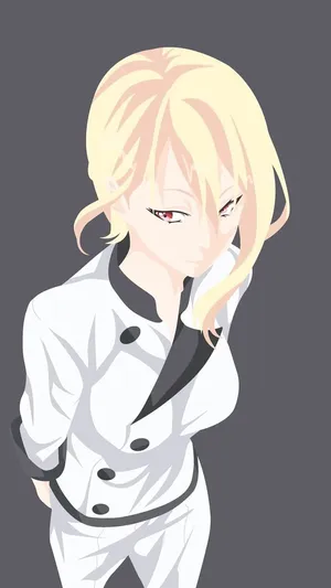 Blonde Chef Anime Character Alice Nakiri Wallpaper