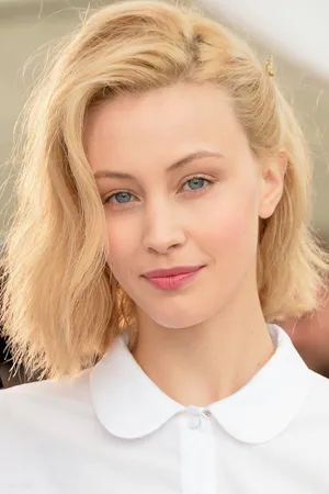 Blonde Woman White Collar Shirt Wallpaper