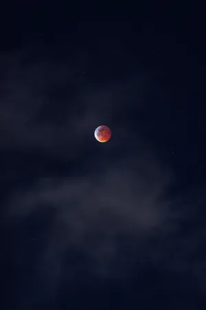 Blood Moon Far View Wallpaper