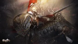 Blood Of Steel Epic Battle Scene Wallpaper Wallpaper