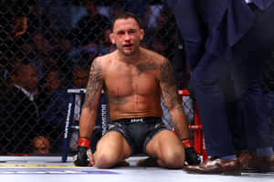 Bloody American Ufc Fighter Frankie Edgar At Ufc 268 Wallpaper