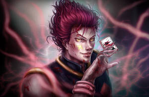 Bloody Card Player Hisoka Wallpaper