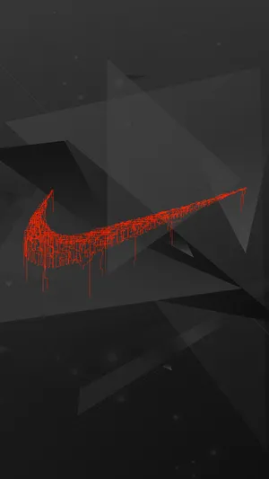 Bloody Nike Iphone Logo Wallpaper